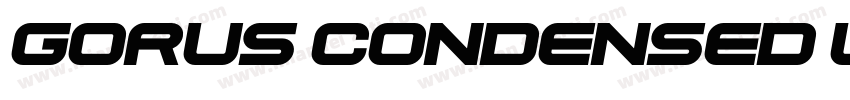 Gorus Condensed Light Oblique字体转换